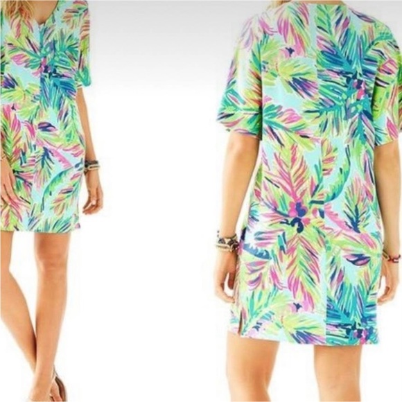 Lilly Pulitzer Dresses & Skirts - Lilly Pulitzer Multi Color Island Time Lindley Caftan Dress